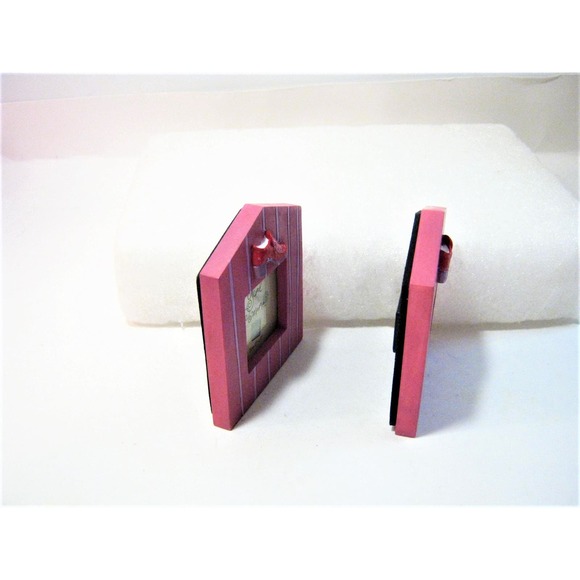 Set Pink Russ Magnetic Wallet size 2 inch Mini Photo Frames Picture Holders - Picture 2 of 5
